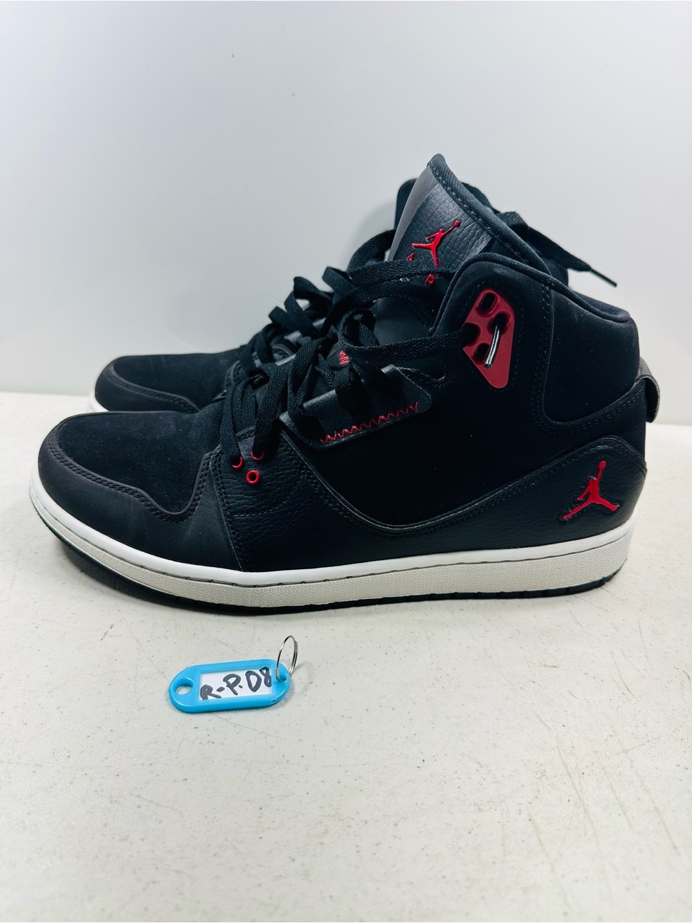 Nike Air Jordan 1 Flight 2 Prem Men's Size 12 Black Gym Red White 640603-001